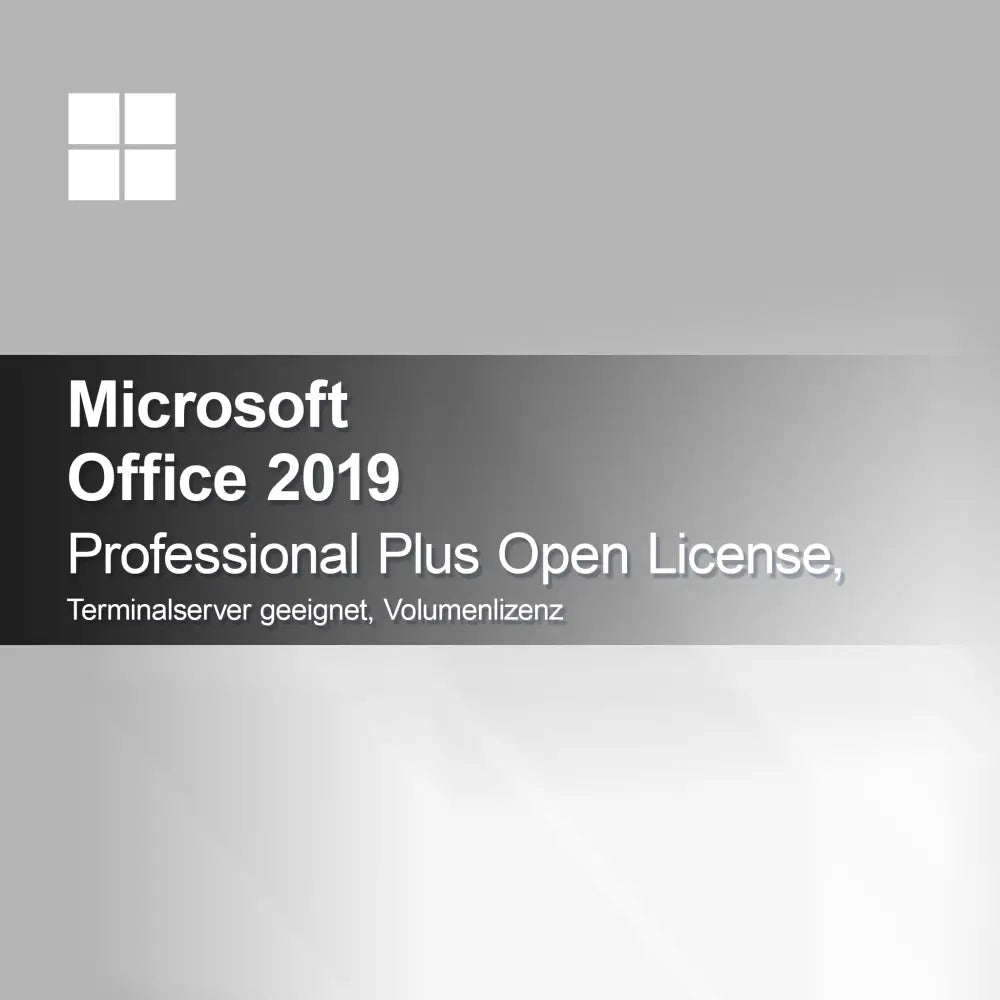 Microsoft Office 2019 Professional Plus Open License Terminalserver geeignet Volumenlizenz